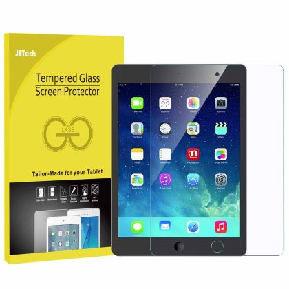 JETech Screen Protector for iPad (9.7-Inch, 2018/2017 Model, 6th/5th Generation), iPad Air 1, iPad Air 2, iPad Pro 9.7-Inch, Tempered Glass Film