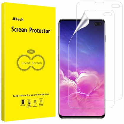 JETech Screen Protector for Samsung Galaxy S10 Plus S10 , TPU Ultra HD Film, Case Friendly, 2-Pack