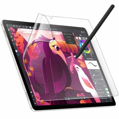 JETech Paper Screen Protector for Samsung Galaxy Tab S10 Plus 2024/Tab S9 Plus/Tab S9 FE Plus 2023 12.4-Inch, Anti-Glare, Matte PET Film for Drawing, 1-Pack