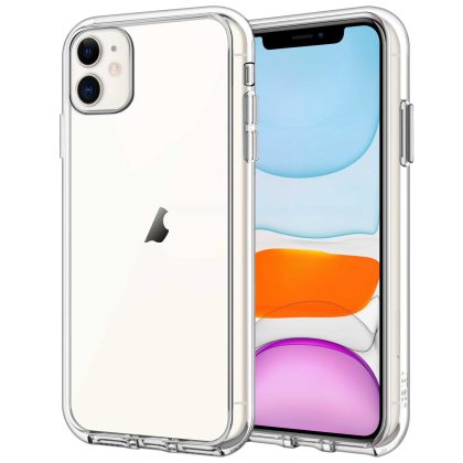 JETech Case for iPhone 11 6.1-Inch, Non-Yellowing Shockproof Phone Bumper Cover, Anti-Scratch Clear Back