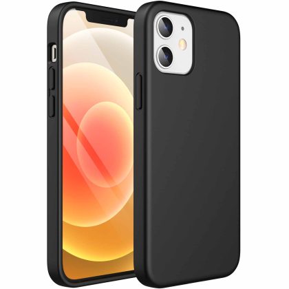 JETech Silicone Case for iPhone 12/12 Pro 6.1-Inch, Silky-Soft Touch Full-Body Protective Phone Case, Shockproof Cover with Microfiber Lining