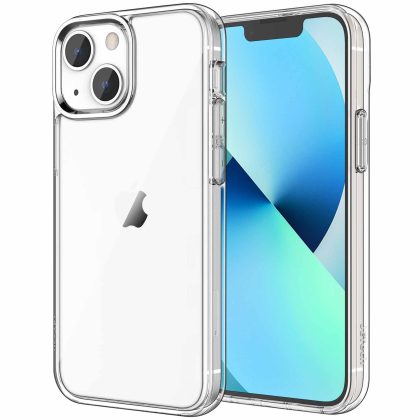 JETech Case for iPhone 13 6.1-Inch, Non-Yellowing Shockproof Phone Bumper Cover, Anti-Scratch Clear Back