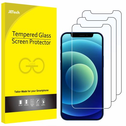 JETech Screen Protector for iPhone 12 mini 5.4-Inch, Tempered Glass Film, 3-Pack