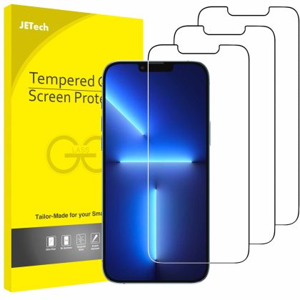 JETech Screen Protector Compatible with iPhone 13 Pro Max 6.7-Inch, Tempered Glass Film, 3-Pack