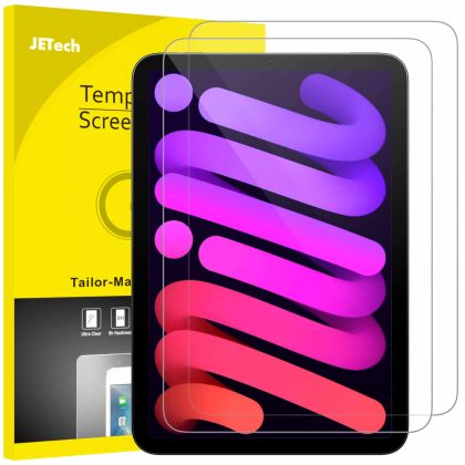 JETech Screen Protector for iPad mini (A17 Pro, 2024 Model, 7th Generation) / mini 6 (2021 Model, 6th Generation), 8.3-Inch, Tempered Glass Film, 2-Pack
