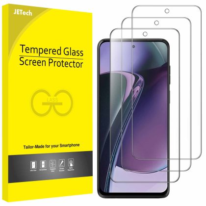 JETech Screen Protector for Motorola Moto G Stylus 2023, 9H Tempered Glass Film, Anti-Scratch, HD Clear, 3-Pack