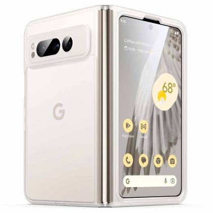 JETech Matte Case for Google Pixel Fold 2023 with Camera Lens Full Protection, Frosted Translucent Shockproof Bumper Phone Cover, Anti-Fingerprint