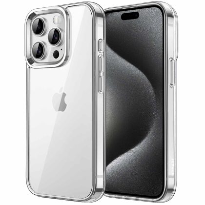 JETech Case for iPhone 15 Pro 6.1-Inch, Non-Yellowing Shockproof Phone Bumper Cover, Anti-Scratch Clear Back