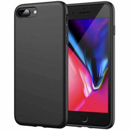 JETech Silicone Case for iPhone 7 Plus, iPhone 8 Plus, 5.5 Inch, Silky-Soft Touch Full-Body Protective Case, Shockproof Cover with Microfiber Lining
