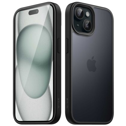 JETech Matte Case for iPhone 15 Plus 6.7-Inch, Shockproof Military Grade Drop Protection, Frosted Translucent Back Phone Cover, Anti-Fingerprint