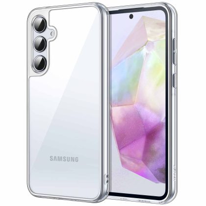 JETech Case for Samsung Galaxy A35 5G, Non-Yellowing Shockproof Bumper Protective Phone Cover, Anti-Scratch Hard PC Back