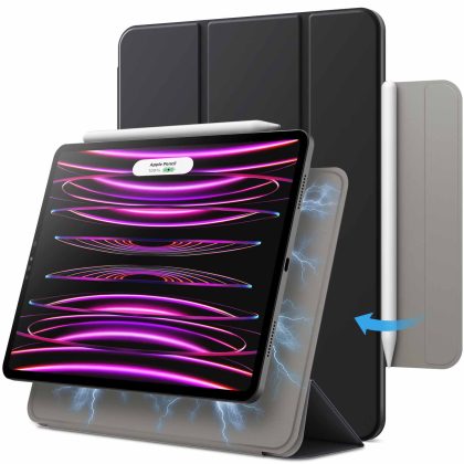 JETech Magnetic Case for iPad Pro 11 Inch (2022/2021/2020/2018 Model), and iPad Air 5/4 (10.9-inch 2022/2020), Support Pencil 2nd Gen Charging, Magnetic Attachment