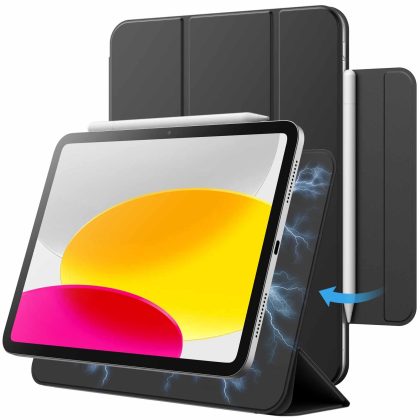 JETech Magnetic Case for iPad (A16) 11th/10th Generation (2025/2022), Magnetic Attachment, Slim Tablet Cover with Auto Wake/Sleep