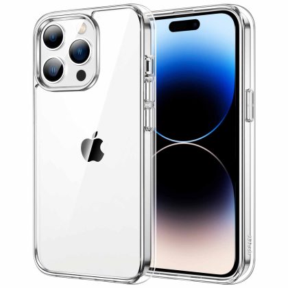 JETech Case for iPhone 14 Pro Max 6.7-Inch, Non-Yellowing Shockproof Phone Bumper Cover, Anti-Scratch Clear Back