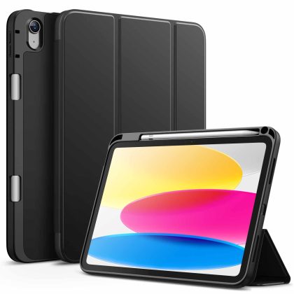 JETech Case for iPad (A16) 11th/10th Generation (2025/2022) with Pencil Holder, Slim Tablet Cover with Soft TPU Back, Auto Wake/Sleep