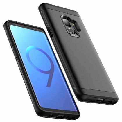 JETech Heavy Shockproof Case for Samsung Galaxy S9 (NOT for S9 Plus  ), Dual Layer Rugged Protective Phone Cover with Shock-Absorption