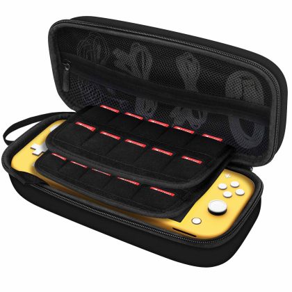 JETech Carrying Case for Nintendo Switch Lite 2019, 20 Game Cartridge Holders, Black