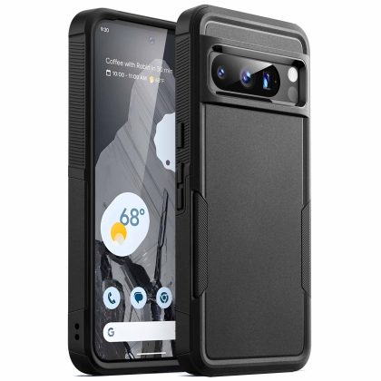 JETech Case for Google Pixel 8 Pro 6.7-Inch 2023, Heavy Duty Dual-Layer Protection, Rugged Tough Shockproof Phone Cover with Matte Design