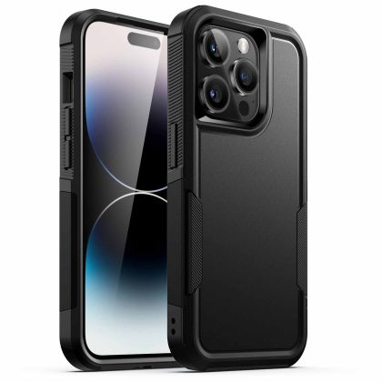 JETech Case for iPhone 14 Pro Max 6.7-Inch, Heavy Duty Dual-Layer Rugged Protection, Shockproof Protective Tough Phone Cover with Matte Back