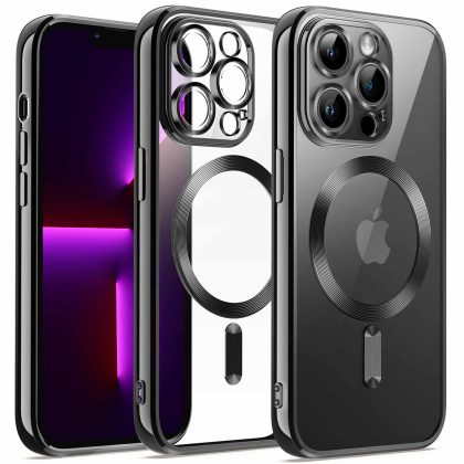 JETech Electroplated Case for iPhone 13 Pro Max 6.7-Inch, Camera Lens Full Protection, Compatible with MagSafe Wireless Charging, Shockproof Soft TPU Phone Cover
