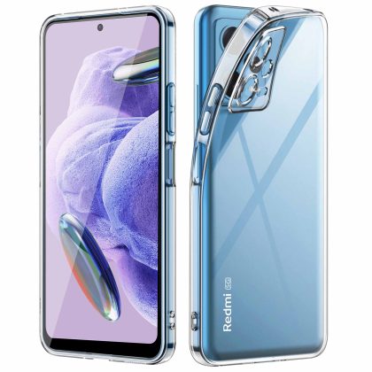 JETech Case for Xiaomi Redmi Note 12 Pro Plus 5G, Soft TPU Transparent Shockproof Slim Phone Cover with Camera Lens Full Protection