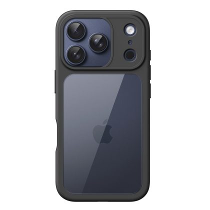 JETech Case for iPhone 17 Pro 6.3-Inch, Shockproof Phone Bumper Cover, Solid Color Matte TPU Frame, Anti-Scratch Clear Back