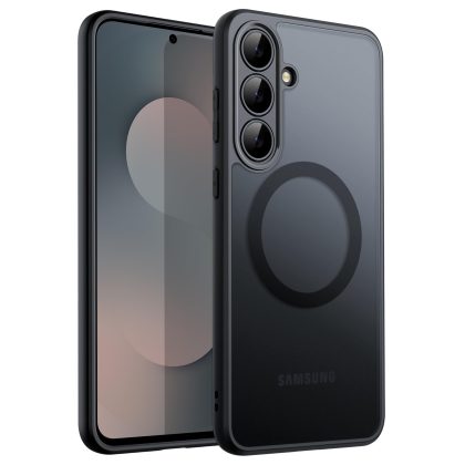 JETech Magnetic Case for Samsung Galaxy S25 FE, Compatible with MagSafe, Translucent Matte Back Shockproof Phone Cover