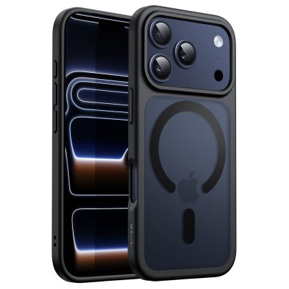 JETech Magnetic Case for iPhone 17 Pro 6.3-Inch Compatible with MagSafe, Translucent Matte Back Slim Minimalist Shockproof Phone Cover