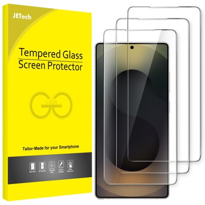 JETech Screen Protector for Samsung Galaxy S25 Ultra 5G, Tempered Glass Film, Fingerprint ID Compatible, HD Clear, 3-Pack