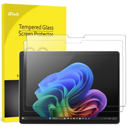 JETech Screen Protector for Surface Pro 9/Pro 9 5G 2022 13-Inch, 9H Tempered Glass Film, Support Surface Pen, HD Clear, 2-Pack