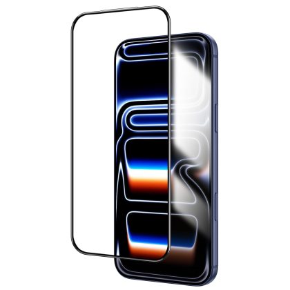 JETech Infinity AR Screen Protector for iPhone 17 Pro, 9H  3D Full Coverage Anti-Reflective Tempered Glass, Military-Grade Shatterproof, Smudge-Resistant, Easy Install, 1-Pack