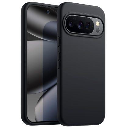 JETech Liquid Silicone Case for Google Pixel 10/10 Pro 2025, Silky Soft Touch Full-Body Protection, Anti-Scratch Shockproof Phone Cover with Microfiber Lining