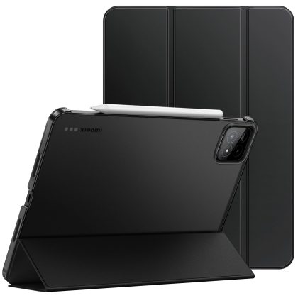 JETech Case for Xiaomi Pad 7/7 Pro (11.2-Inch, 2025 Model), Slim Translucent Back Tri-Fold Stand Protective Tablet Cover with Auto Wake/Sleep