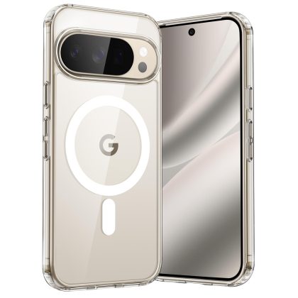 JETech Magnetic Case for Google Pixel 10/10 Pro 2025 Compatible with MagSafe and Pixelsnap Charger, Shockproof Phone Bumper Cover, Anti-Scratch Clear Back