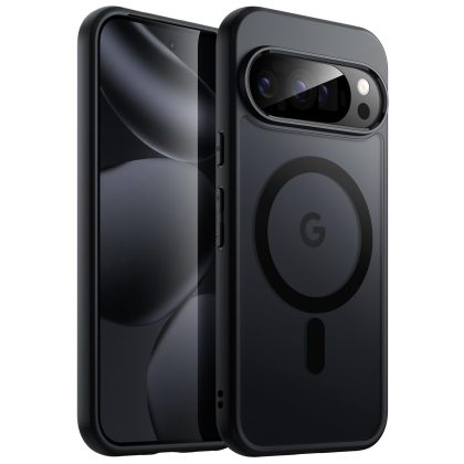 JETech Magnetic Case for Google Pixel 10/10 Pro 2025, Compatible with MagSafe and Pixelsnap Charger, Translucent Matte Back Shockproof Phone Cover