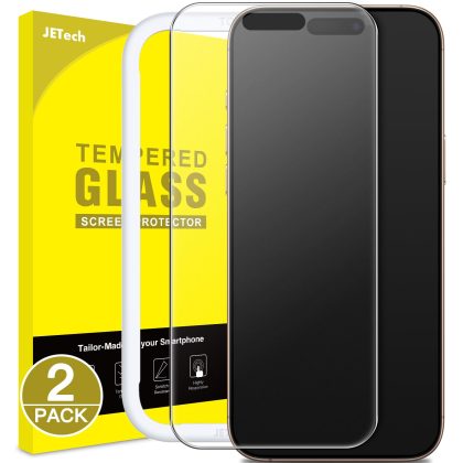 JETech Matte Screen Protector for iPhone 16 Pro Max 6.9-Inch, Anti-Glare 9H Tempered Glass Film, Anti-Fingerprint, Smooth Touch, Easy Installation, Case-Friendly, 2-Pack