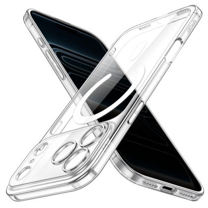 JETech Magnetic Slim Case for iPhone 17 Pro 6.3-Inch Compatible with MagSafe, Camera Lens Full Protection, Ultra-Thin Lightweight Clear Minimalist Protective Phone Cover