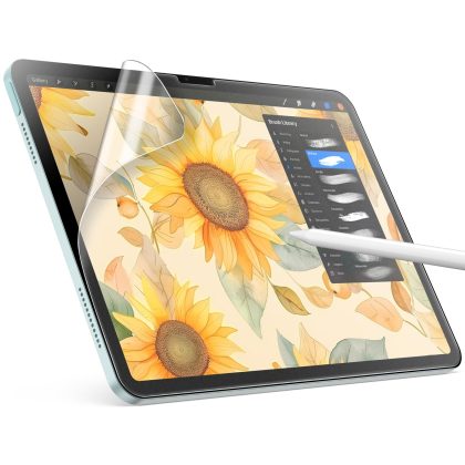 JETech Paper Screen Protector for iPad Air 11-Inch M3/M2 (2025/2024), Anti-Glare, Matte PET Film for Drawing, 1-Pack