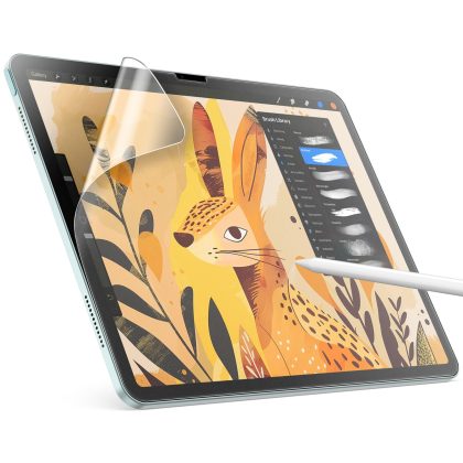 JETech Paper Screen Protector for iPad Air 13-Inch M2 (2024), Anti-Glare, Matte PET Film for Drawing, 1-Pack