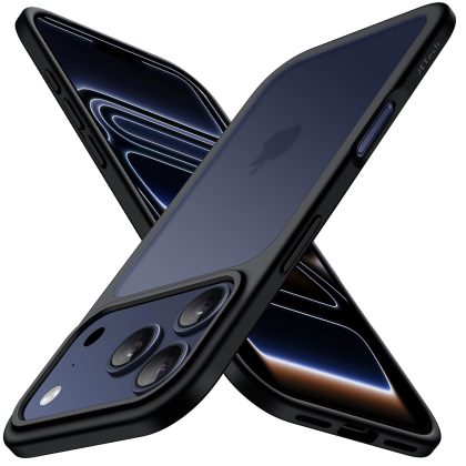 JETech Matte Case for iPhone 17 Pro Max 6.9-Inch, Shockproof Military Grade Drop Protection, Frosted Translucent Back Minimalist Phone Cover, Anti-Fingerprint