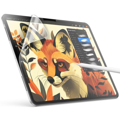 JETech Paper Screen Protector for iPad Pro 13-Inch M4 (2024), Anti-Glare, Matte PET Film for Drawing, 1-Pack