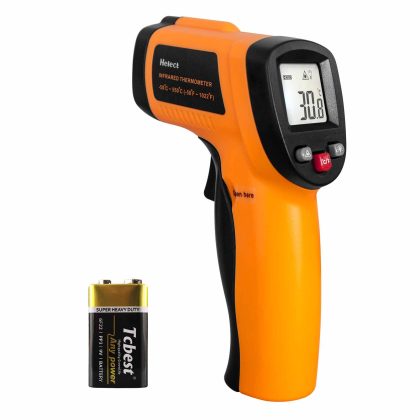 Helect (NOT for Human) Infrared Thermometer, Non-Contact Digital Laser Temperature Gun -58??F to 1022??F (-50??C to 550??C) with LCD Display