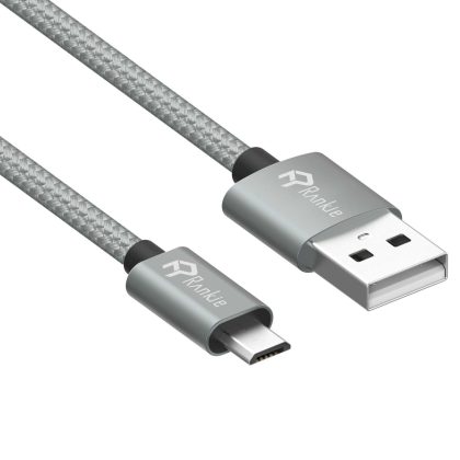 Rankie Micro USB Cable, Nylon Braided Extremely Durable, Data and Charging, 6 Feet